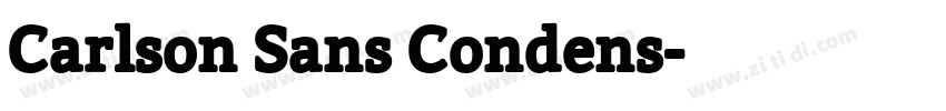 Carlson Sans Condens字体转换